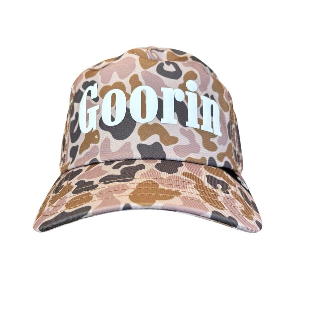 Goorin Bros Animal The Farm Trucker Baseball‎ Snapback Hat Cap Camo Crush Logo